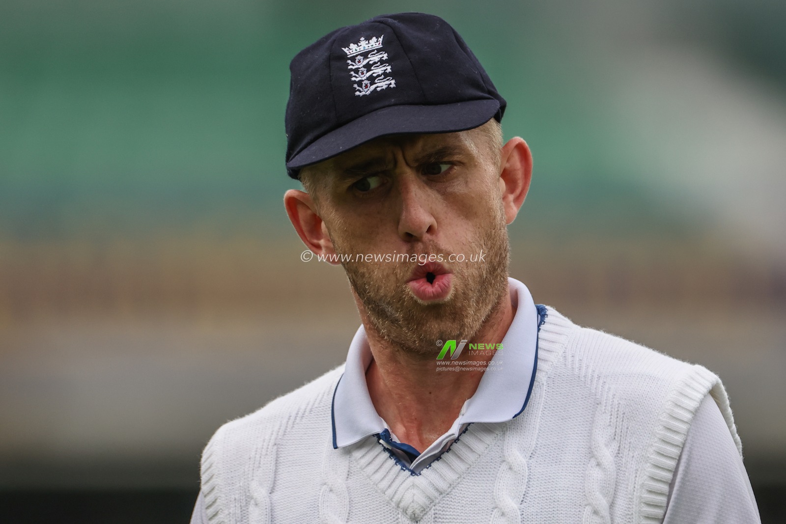 Olly Stone of England reacts during the 3rd Rothesay Test Match Day Four England v Sri Lanka at The Kia Oval, London, United Kingdom, 9th September 2024

(Photo by Mark Cosgrove/News Images)