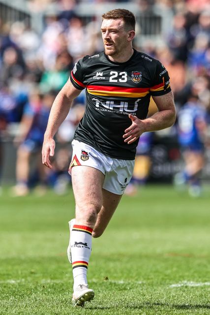 Connor Wynne of Bradford Bulls in the pre-game warm up during the Betfred Super League round 8 match Wakefield Trinity vs Bradford Bulls at DIY Kitchens Stadium, Wakefield, United Kingdom on 18 April 2026

(Photo by Alfie Cosgrove/News Images)