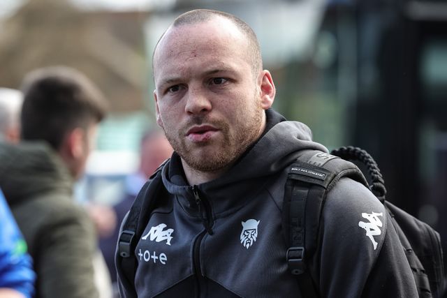 Liam Marshall of Wigan Warriors arrives during the Betfred Challenge Cup Quarter Final match Wakefield Trinity vs Wigan Warriors at DIY Kitchens Stadium, Wakefield, United Kingdom on 12 April 2026

(Photo by Mark Cosgrove/News Images)