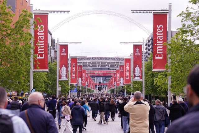 View of Wembley way ahead of kick off during the Emirates FA Cup Final match Chelsea vs Manchester City at Wembley Stadium, London, United Kingdom on 16 May 2026

(Photo by Harvey Murphy/News Images)