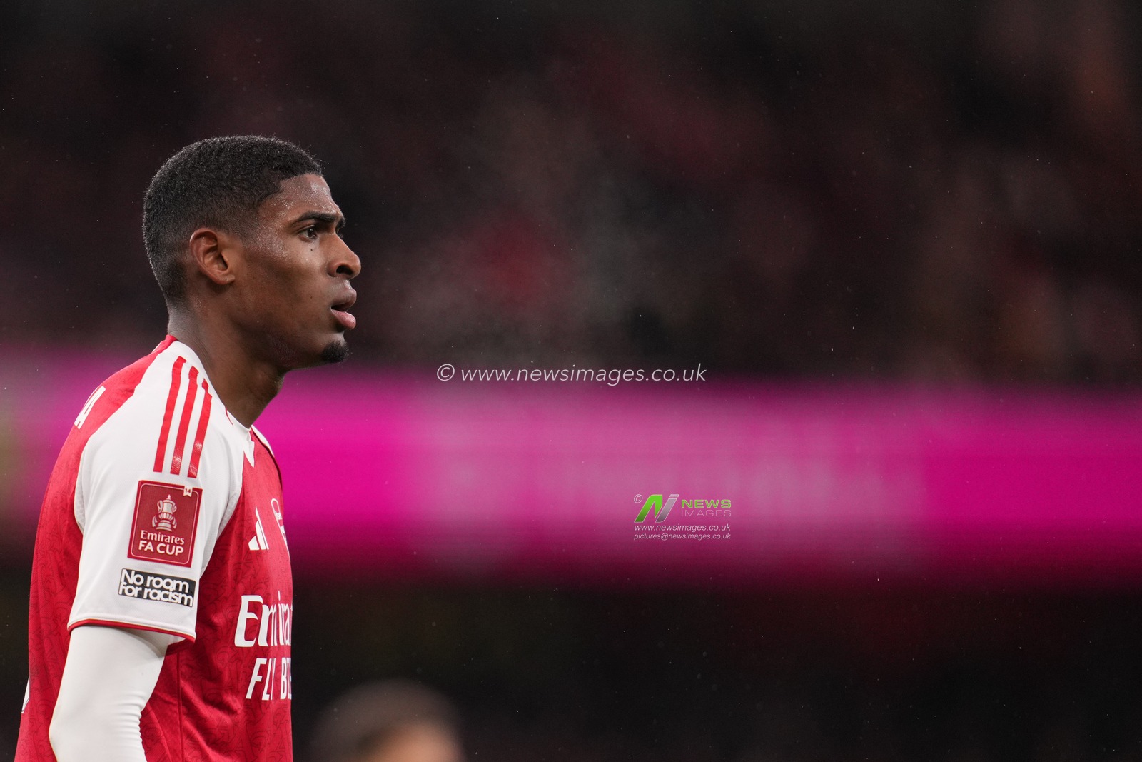 Cristhian Mosquera of Arsenal during the Emirates FA Cup 4th round match Arsenal vs Wigan Athletic at Emirates, London, United Kingdom on 15 February 2026

(Photo by Harvey Murphy/News Images)