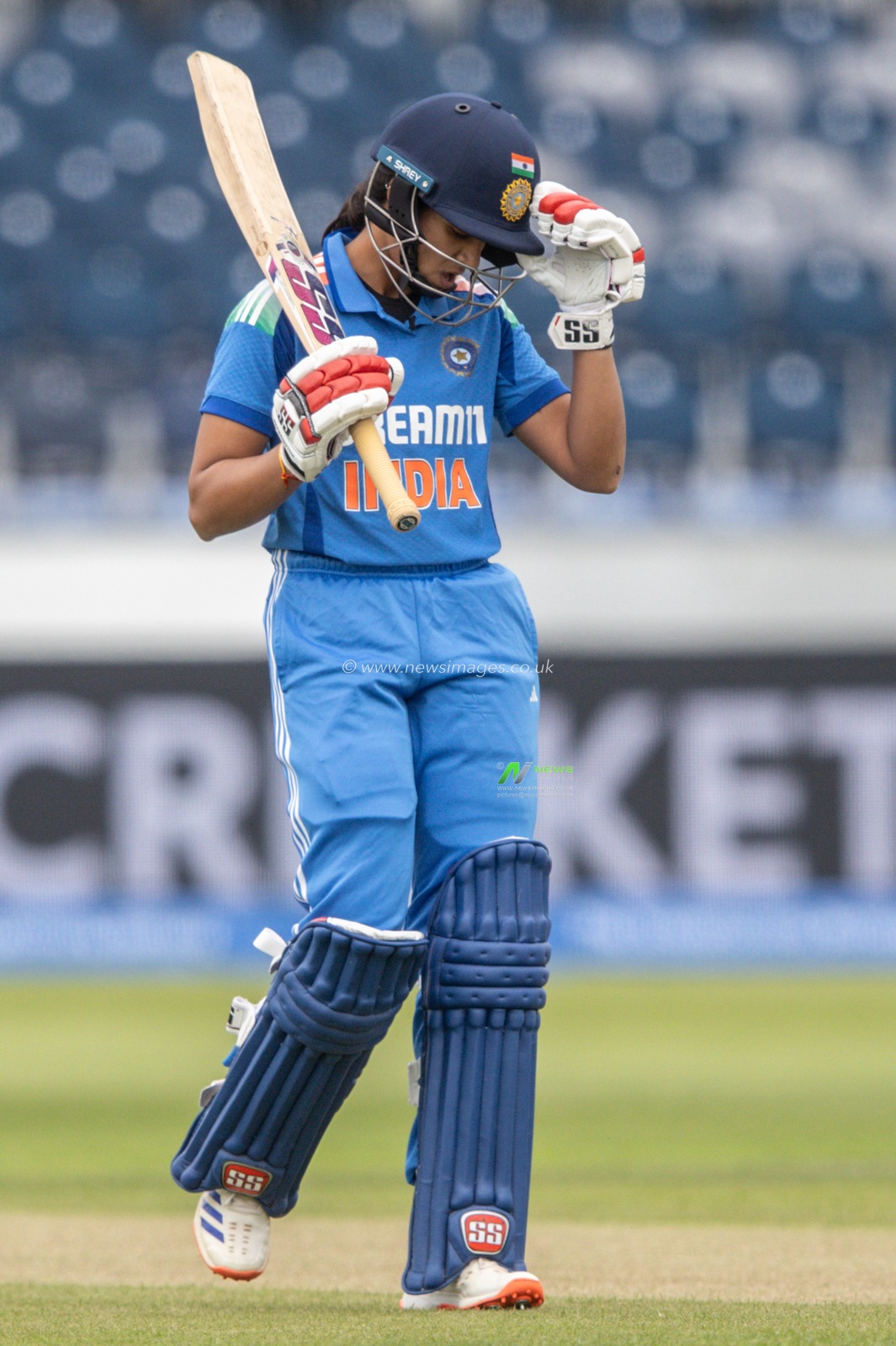 Pratika Rawal of India during the 3rd Metro Bank One Day International England Women vs India Women at Banks Homes Riverside Stadium, Chester-le-street, United Kingdom, 22nd July 2025

(Photo by Alfie Cosgrove/News Images)