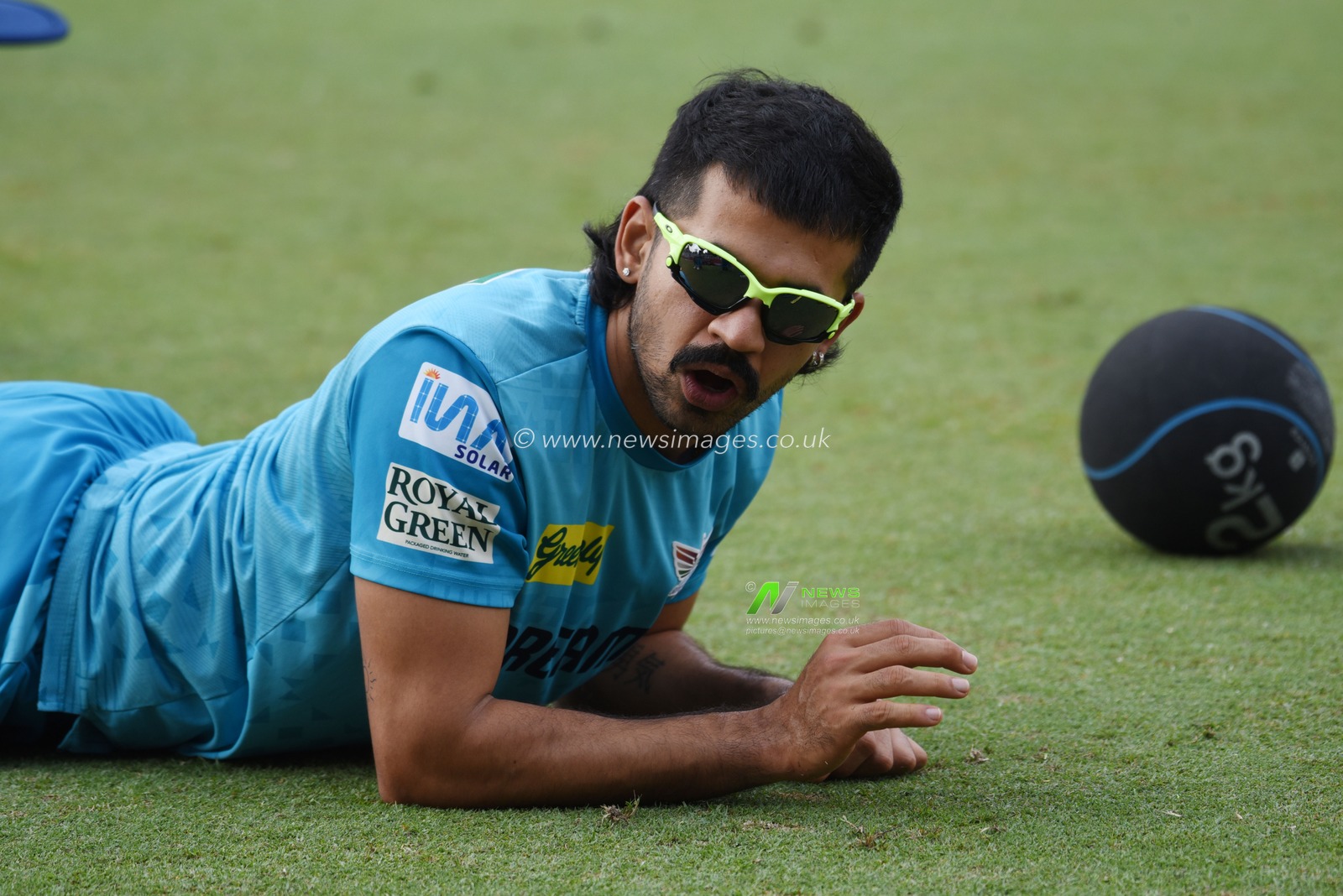 LSG Himmat Singh during warm up session before start of the IPL 2025 match between KKR and LSG, at Eden Garden in Kolkata,West Bengal, Tuesday, April 8, 2025.Photo by Debajyoti Chakraborty.(Photo: Debajyoti Chakraborty/News Images)