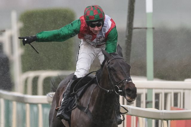 Bossman Jack ridden by Harry Skelton wins the 13:55 Turners Mersey Novices' Hurdle during the 2026 Randox Grand National Day at Aintree Racecourse, Aintree, United Kingdom on 11 April 2026

(Photo by Mark Cosgrove/News Images)