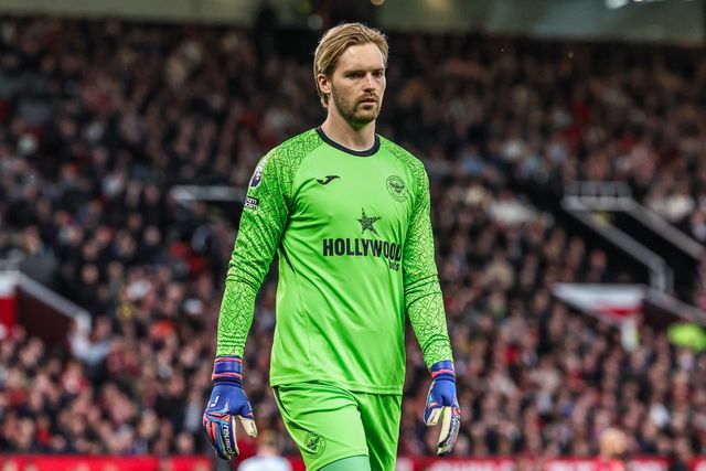 Manchester United goalkeeper Altay Bayındır during the Premier League match Manchester United vs Brentford at Old Trafford, Manchester, United Kingdom on 27 April 2026

(Photo by Mark Cosgrove/News Images)