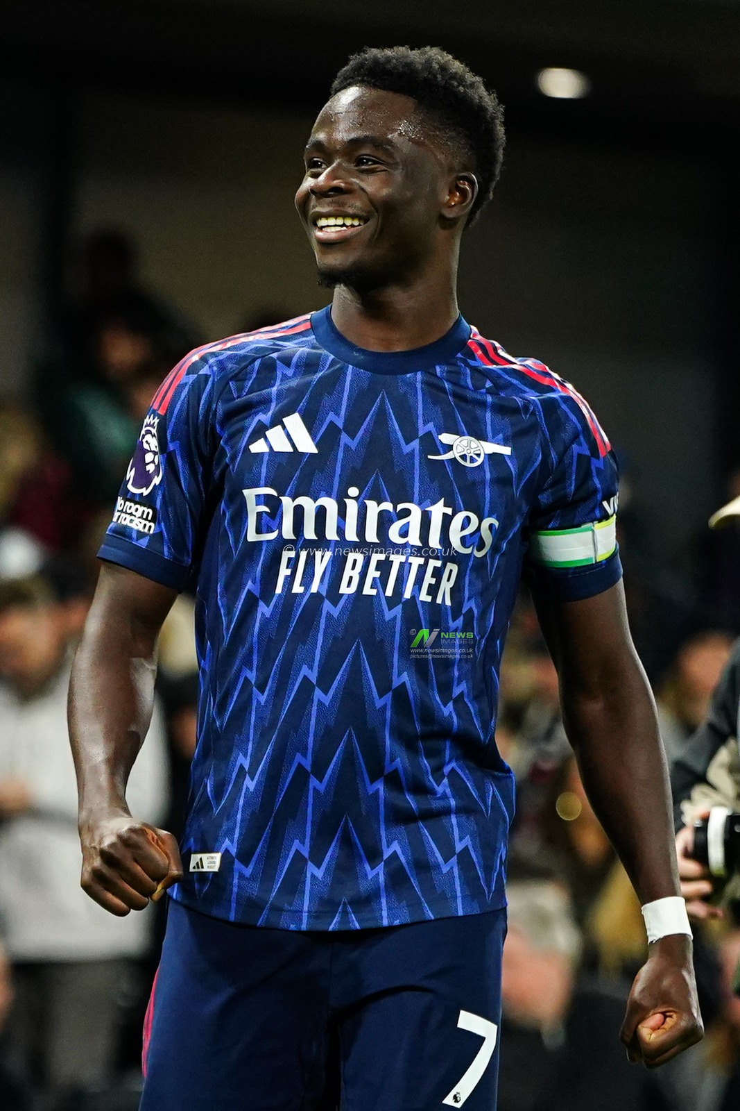 Bukayo Saka of Arsenal at full time during the Premier League match Fulham vs Arsenal at Craven Cottage, London, United Kingdom, 18th October 2025

(Photo by Harvey Murphy/News Images)