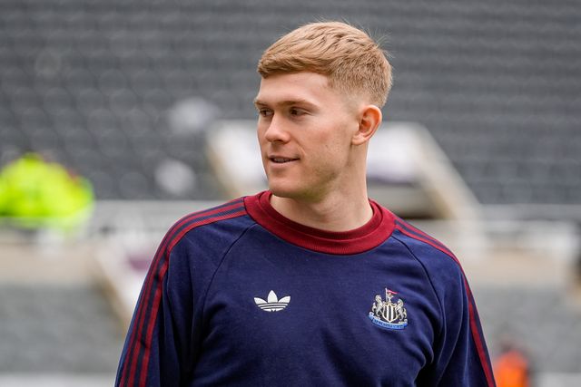 Lewis Hall of Newcastle United arrives at the stadium prior to kick off during the Premier League match Newcastle Untied vs Everton at St. James's Park, Newcastle, United Kingdom on 28 February 2026

(Photo by Maynard Manyowa/News Images)