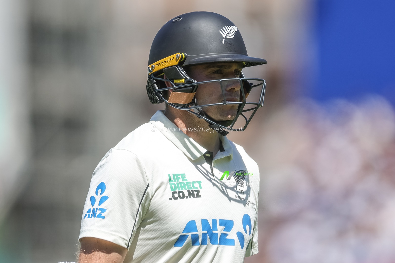 New Zealand captain Tom Latham leaves the field of play after being dismissed during the 2nd Rothesay Test Match Day 1 match England vs New Zealand at The Kia Oval, London, United Kingdom on 17 June 2026

(Photo by Mark Cosgrove/News Images)