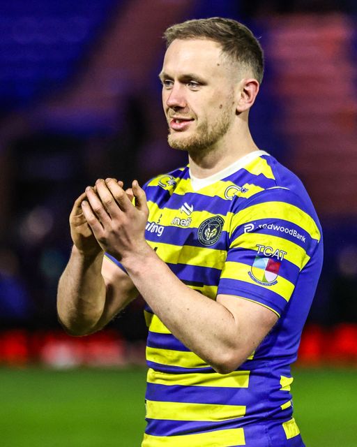Ben Currie of Warrington Wolves applauds the fans after the game during the Betfred Super League Round 3 match Warrington Wolves vs Wakefield Trinity at The Halliwell Jones Stadium, Warrington, United Kingdom on 28 February 2026

(Photo by Alfie Cosgrove/News Images)