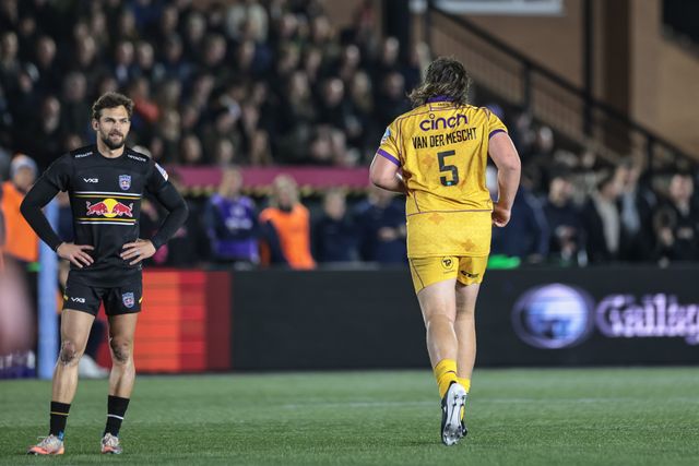 JJ van der Mescht of Northampton Saints jumps across the lineout and snatches the ball, hes yellow carded and sent to the sin bin during the Gallagher Premiership match Newcastle Red Bulls vs Northampton Saints at Kingston Park, Newcastle, United Kingdom, 17th October 2025

(Photo by Mark Cosgrove/News Images)