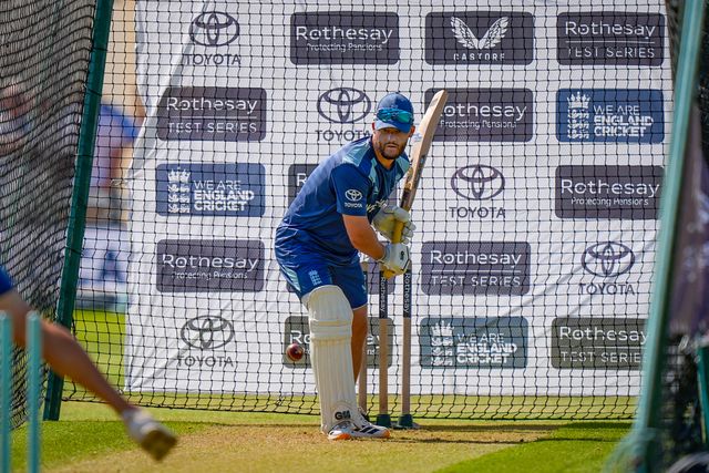 Ben Duckett of England warms up with a pre-0game net sessionduring the 3rd Rothesay Test Match Day 1 match England vs New Zealand at Trent Bridge, Nottingham, United Kingdom on 25 June 2026

(Photo by Maynard Manyowa/News Images) 