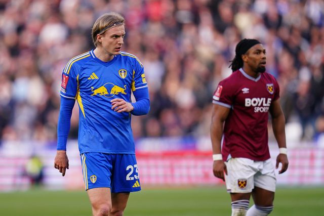 Sebastiaan Bornauw of Leeds United during the Emirates FA Cup Quarter-Final match West Ham United vs Leeds United at London Stadium, London, United Kingdom on 04 April 2026

(Photo by Harvey Murphy/News Images)