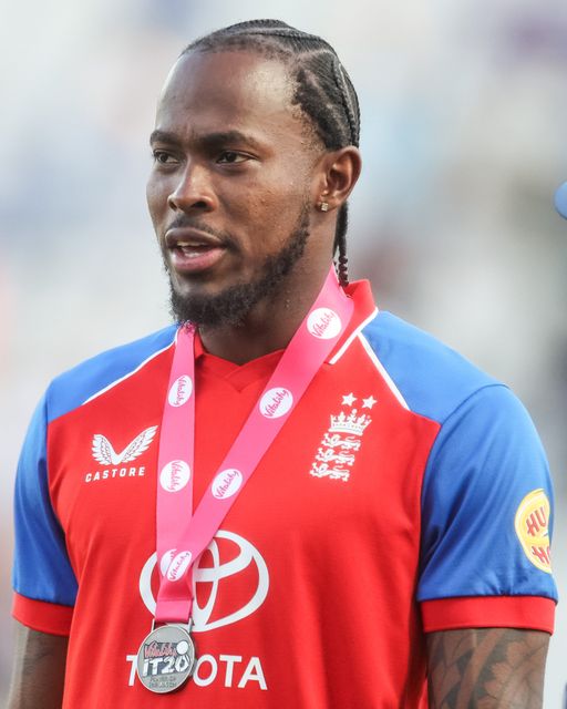 Jofra Archer of England is player of the match the during the Third Vitality T20 International match England vs India at Trent Bridge, Nottingham, United Kingdom on 07 July 2026

(Photo by Mark Cosgrove/News Images)