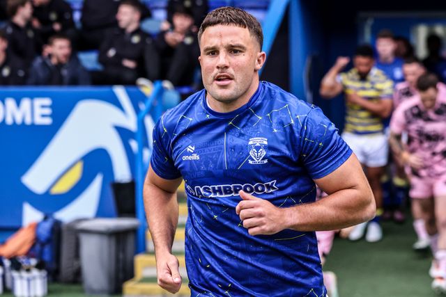 Josh Smith of Warrington Wolves in the pre-game warm up during the Betfred Super League round 13 match Warrington Wolves vs Hull FC at The Halliwell Jones Stadium, Warrington, United Kingdom on 05 June 2026

(Photo by Alfie Cosgrove/News Images)