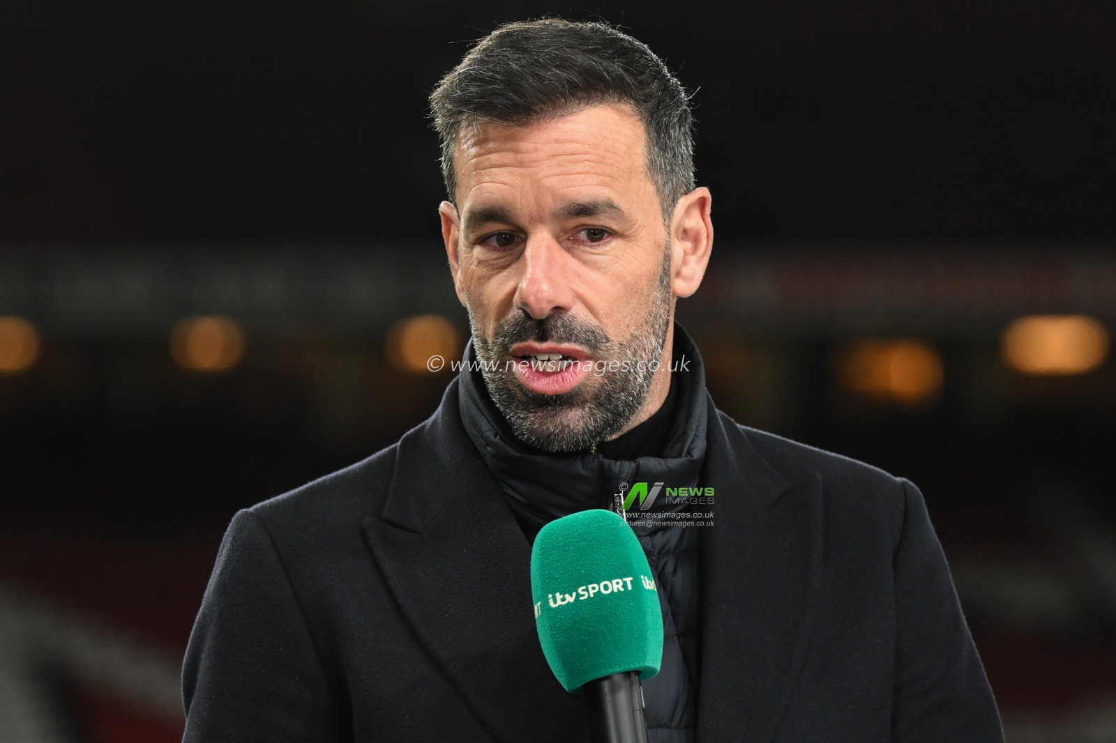 Ruud van Nistelrooy Manager of Leicester City gives an interview ahead of the Emirates FA Cup Fourth Round match Manchester United vs Leicester City at Old Trafford, Manchester, United Kingdom, 7th February 2025

(Photo by Craig Thomas/News Images)