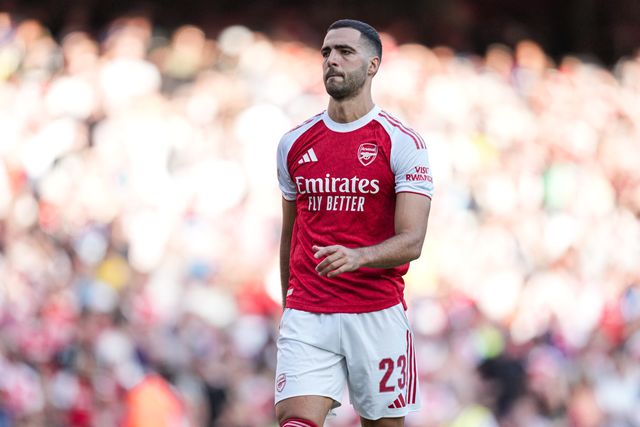 Mikel Merino of Arsenal during the Pre-season friendly match Arsenal vs Athletic Bilbao at Emirates Stadium, London, United Kingdom, 9th August 2025

(Photo by Harvey Murphy/News Images)