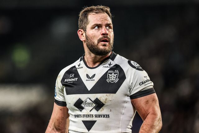 Aidan Sezer of Hull FC during the Betfred Super League round 1 match Hull FC vs Bradford Bulls at MKM Stadium, Hull, United Kingdom on 14 February 2026

(Photo by Alfie Cosgrove/News Images)