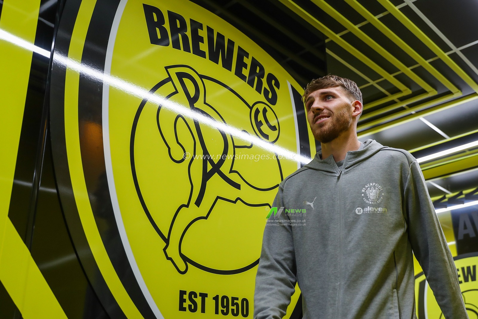 Daniel Grimshaw of Blackpool arrives ahead of the Carabao Cup match Burton Albion vs Blackpool at Pirelli Stadium, Burton upon Trent, United Kingdom, 13th August 2024

(Photo by Gareth Evans/News Images)