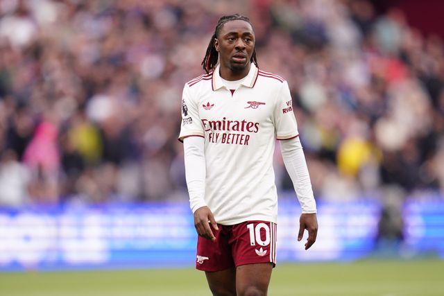 Eberechi Eze of Arsenal during the Premier League match West Ham United vs Arsenal at London Stadium, London, United Kingdom on 10 May 2026

(Photo by Harvey Murphy/News Images)