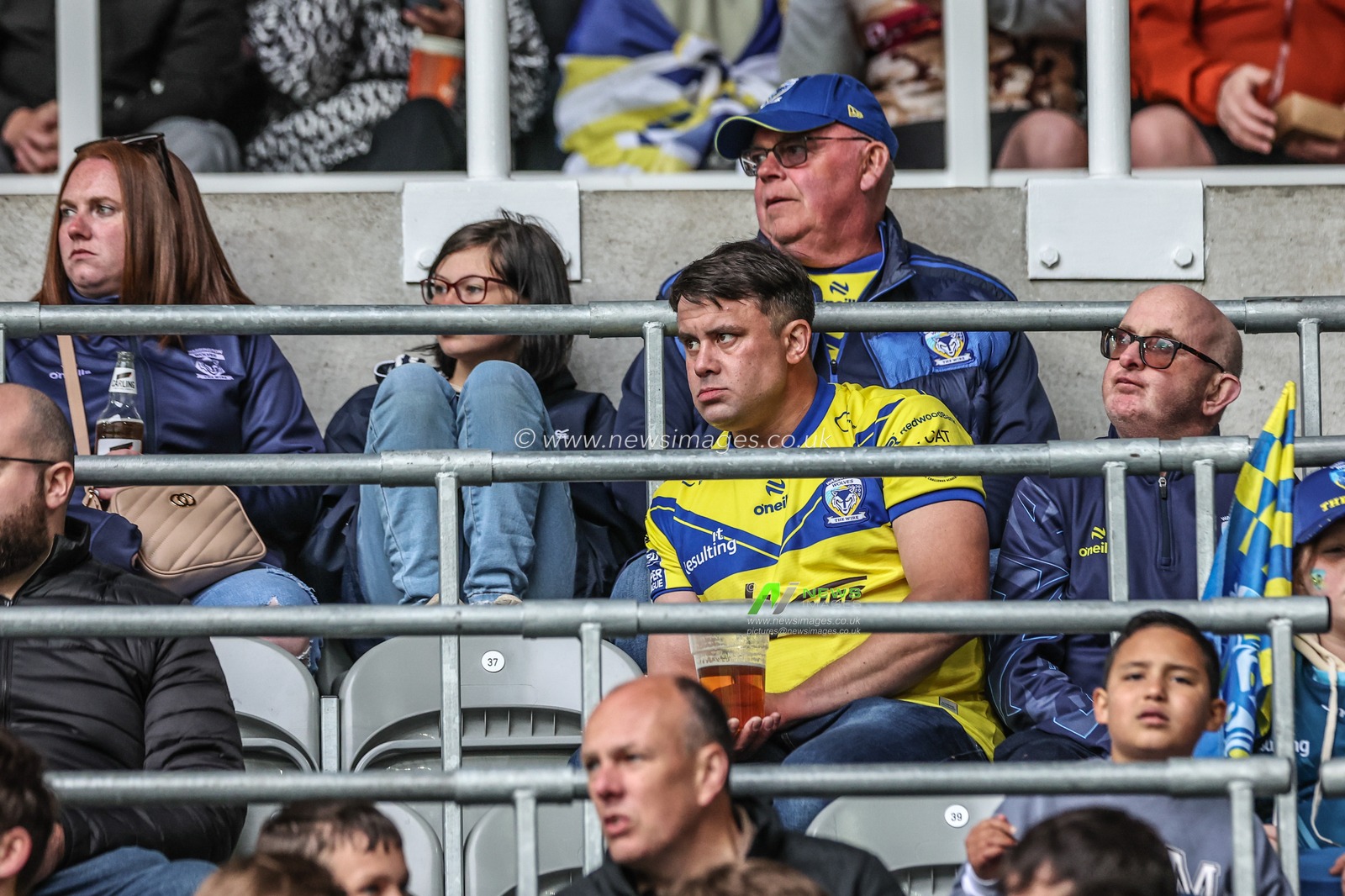 Warrington fans during the Betfred Magic Weekend 2025 match Huddersfield Giants vs Hull FC at St. James's Park, Newcastle, United Kingdom, 4th May 2025

(Photo by Mark Cosgrove/News Images)