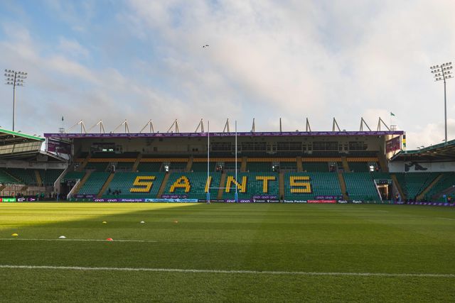 Cinch Franklins Gardens before the Gallagher Premiership match Northampton Saints vs Sale Sharks at Cinch Stadium at Franklin's Gardens, Northampton, United Kingdom, 20th December 2025

(Photo by Craig Evans/News Images)

*** GER AUT SUI OUT ***