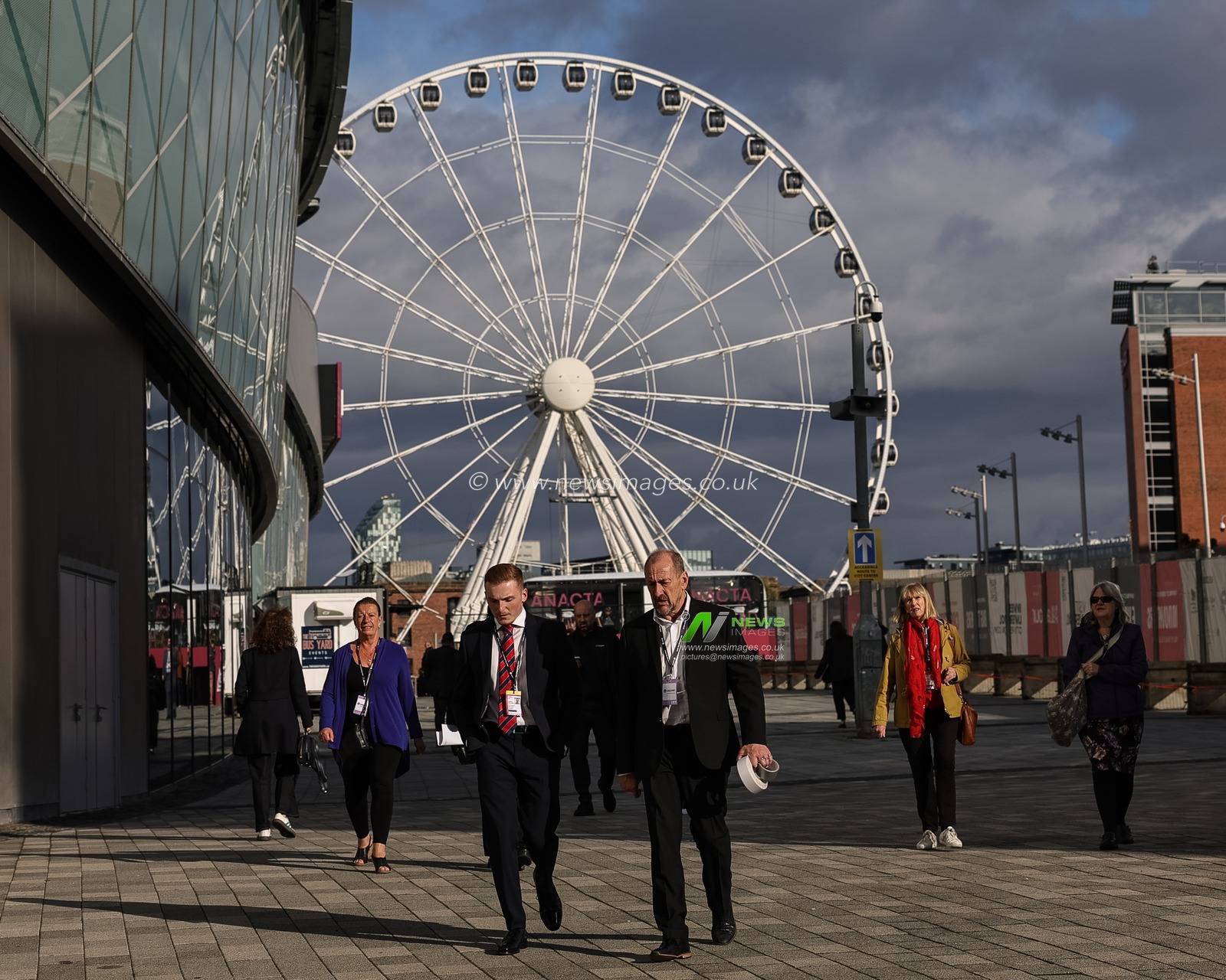 Attendees arrive during the Labour Party Annual Conference 2025 at The ACC, Liverpool, United Kingdom, 28th September 2025

(Photo by Mark Cosgrove/News Images)