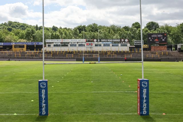 A general view of The OneBore Stadium during the Betfred Super League round 12 match Castleford Tigers vs St Helens at OneBore Stadium, Castleford, Untied Kingdom on 23 May 2026

(Photo by Mark Cosgrove/News Images)