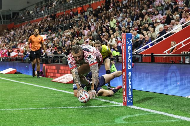Betfred Super League round 23 Leigh Leopards v Salford Red Devils