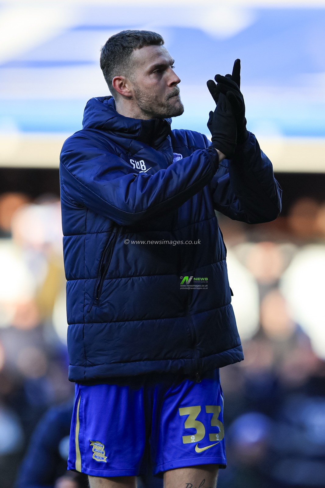 Marvin Ducksch of Birmingham City applauds the fans after the game Sky Bet Championship match Birmingham City vs Coventry City at St. Andrew's @ Knighthead Park, Birmingham, United Kingdom, 4th January 2026

(Photo by Euan Manning/News Images)

*** GER AUT SUI OUT ***