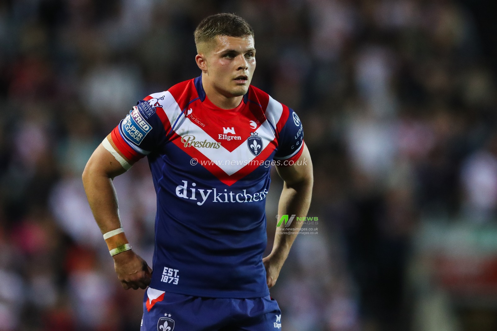 Cam Scott of Wakefield Trinity during the Betfred Super League  Round 7 match St Helens vs Wakefield Trinity at Totally Wicked Stadium, St Helens, United Kingdom, 11th April 2025

(Photo by Gareth Evans/News Images)