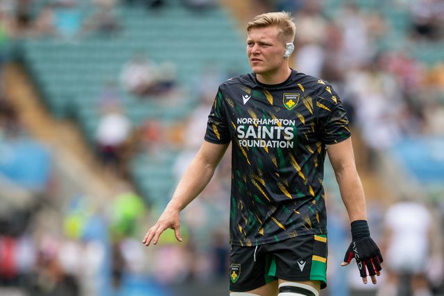 Tom Pearson of Northampton Saints during the Gallagher PREM Final match Northampton Saints vs Exeter Chiefs at Allianz Stadium, Twickenham, United Kingdom on 20 June 2026.

(Photo by Alex Williamson/News Images)