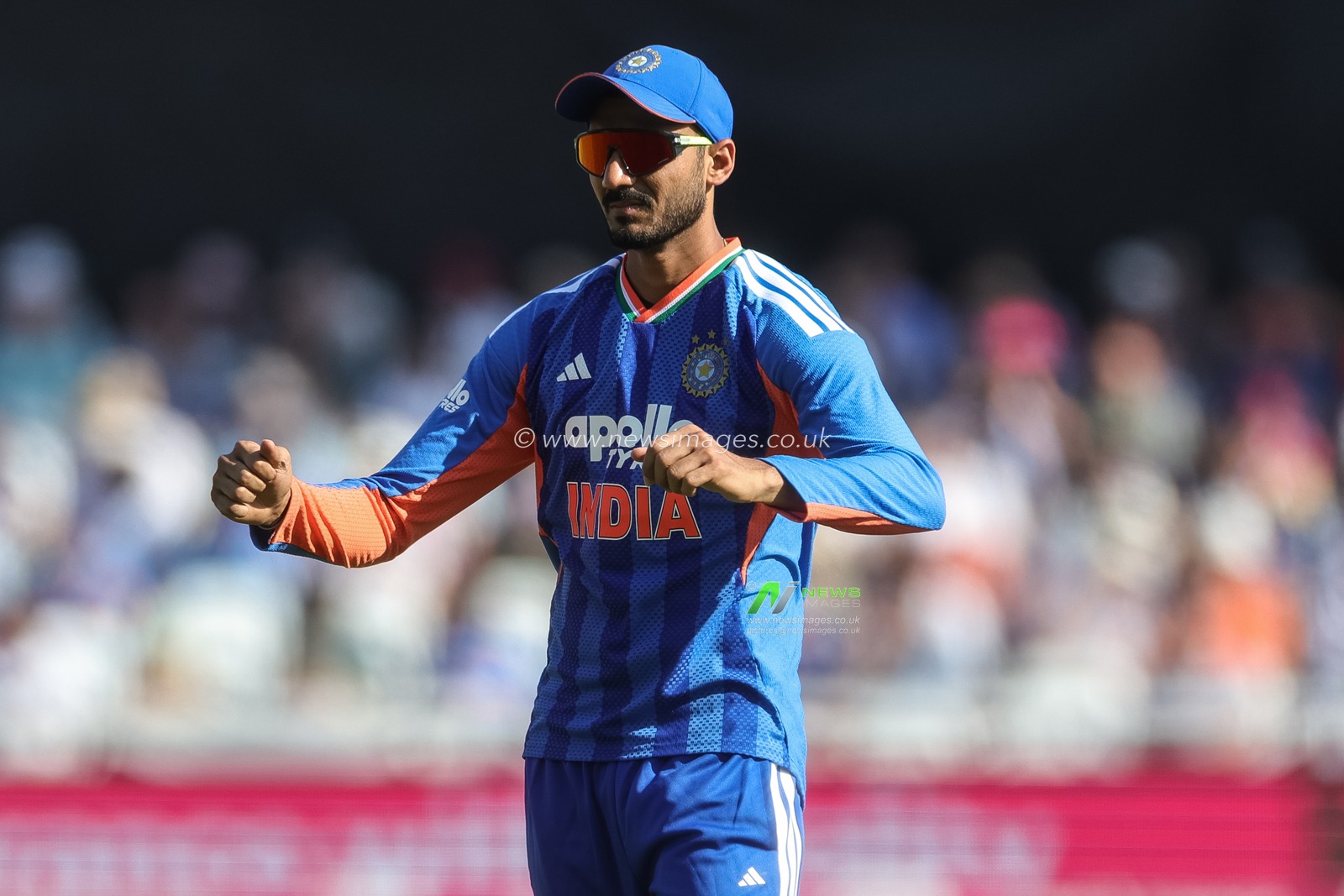 Axar Patel of India during the Third Vitality T20 International match England vs India at Trent Bridge, Nottingham, United Kingdom on 07 July 2026

(Photo by Mark Cosgrove/News Images)