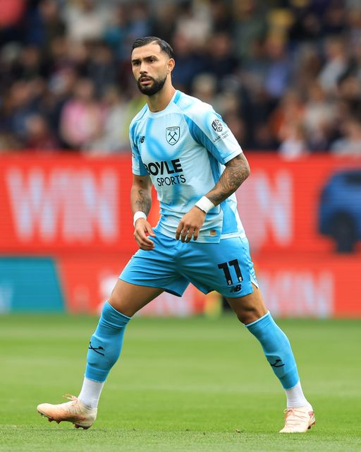 Valentin Castellanos of West Ham United during the Sky Bet Championship match Burnley vs West Ham United at Turf Moor, Burnley, United Kingdom on 16 August 2026

(Photo by Jorge Horsted/News Images)