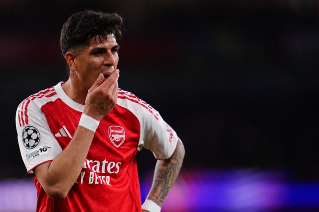 Piero Hincapie of Arsenal during the UEFA Champions League Quarter Finals match Arsenal vs Sporting CP at Arsenal stadium, London, United Kingdom on 15 April 2026

(Photo by Harvey Murphy/News Images)