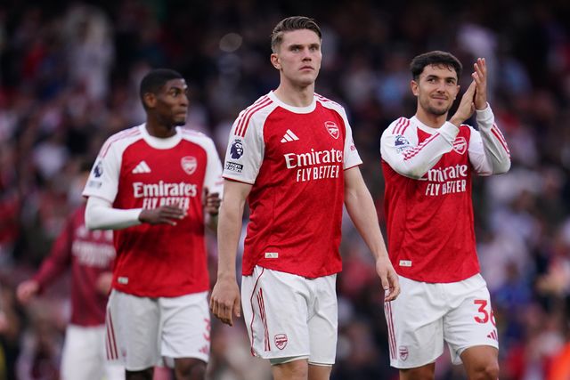 Viktor Gyokeres of Arsenal at full time during the Premier League match Arsenal vs Fulham at Emirates, London, United Kingdom on 02 May 2026

(Photo by Harvey Murphy/News Images)