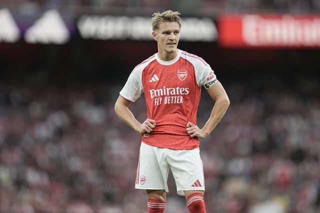 Martin Ødegaard of Arsenal during the Pre-season friendly match Arsenal vs Villarreal at Emirates Stadium, London, United Kingdom, 6th August 2025

(Photo by Harvey Murphy/News Images)