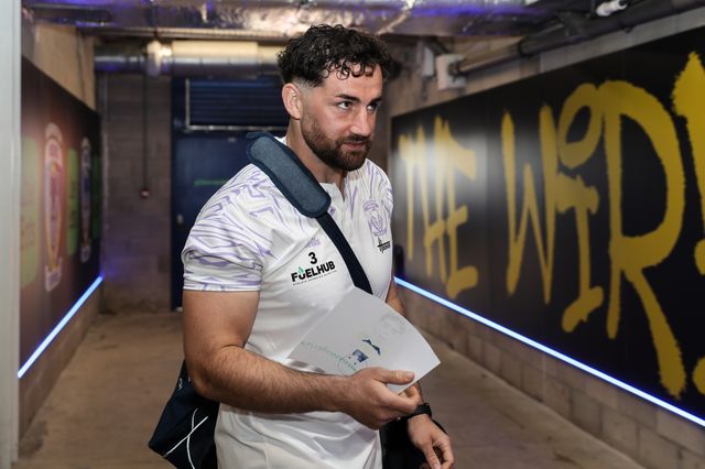 Toby King of Warrington Wolves arrives ahead of the Betfred Super League Round 9 match Warrington Wolves vs St Helens at Halliwell Jones Stadium, Warrington, United Kingdom, 24th April 2025

(Photo by Gareth Evans/News Images)