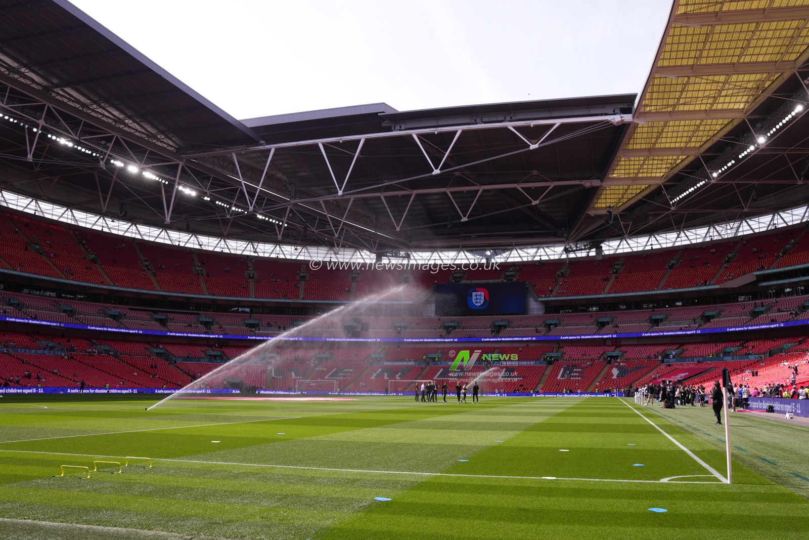 General view of Wembley Stadium ahead of the Emirates FA Cup Semi-Final match Chelsea vs Leeds United at Wembley Stadium, London, United Kingdom on 26 April 2026

(Photo by Harvey Murphy/News Images)