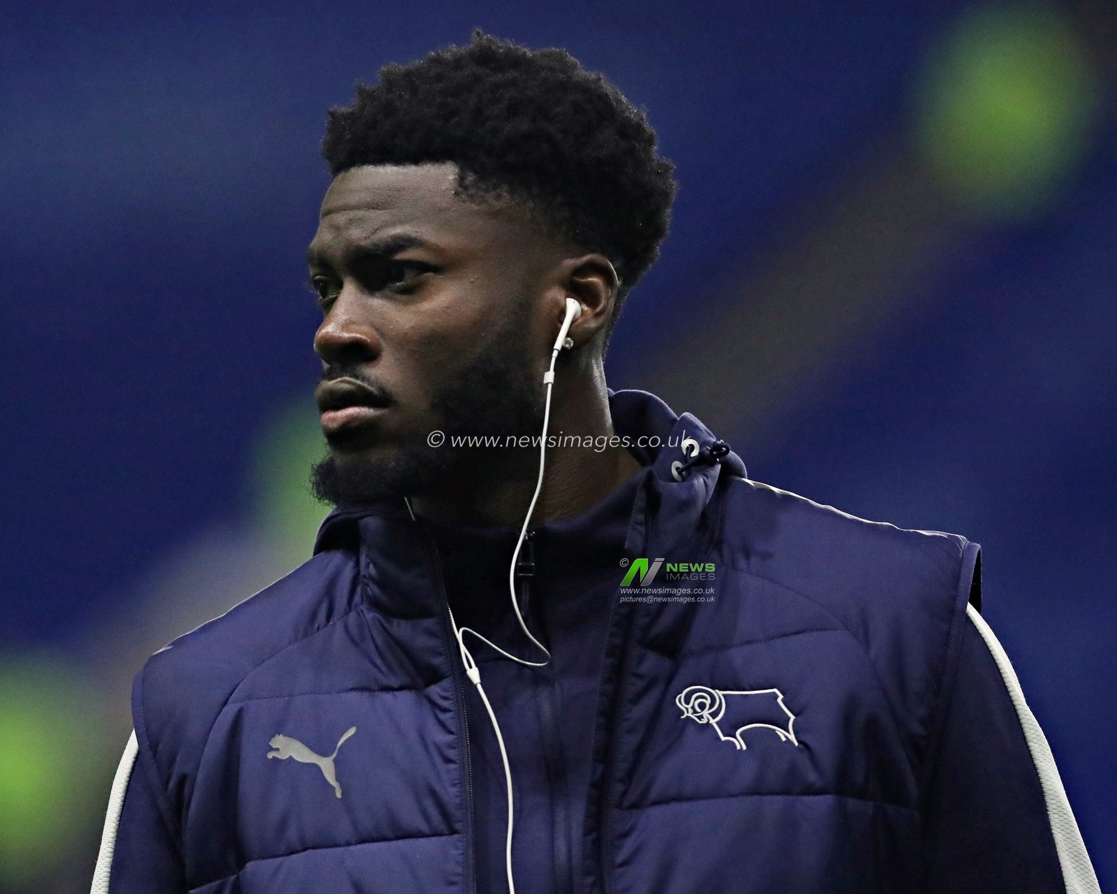 David Ozoh of Derby County before the Sky Bet Championship match Sheffield Wednesday vs Derby County at Hillsborough, Sheffield, United Kingdom, 15th December 2025(Photo by Sam Eaden/News Images)*** GER AUT SUI OUT ***