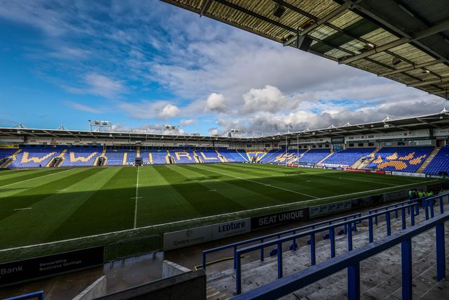 A general view of Halliwell Jones Stadium ahead of the Betfred Super League Round 3 match Warrington Wolves vs Wakefield Trinity at The Halliwell Jones Stadium, Warrington, United Kingdom on 28 February 2026

(Photo by Alfie Cosgrove/News Images)