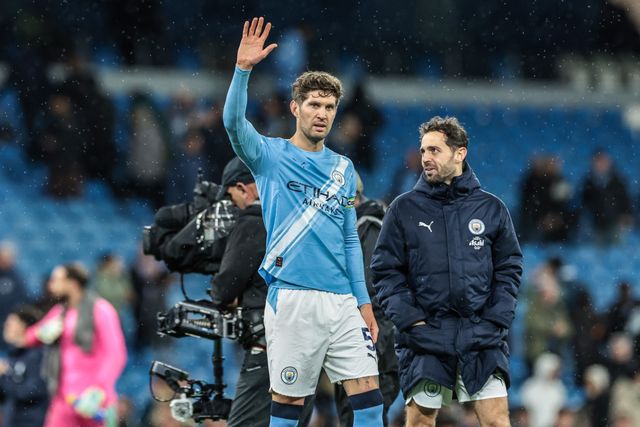 John Stones of Manchester City waves to the fans after the game during the Premier League match Manchester City vs Crystal Palace at Etihad Stadium, Manchester, United Kingdom on 13 May 2026

(Photo by Mark Cosgrove/News Images)