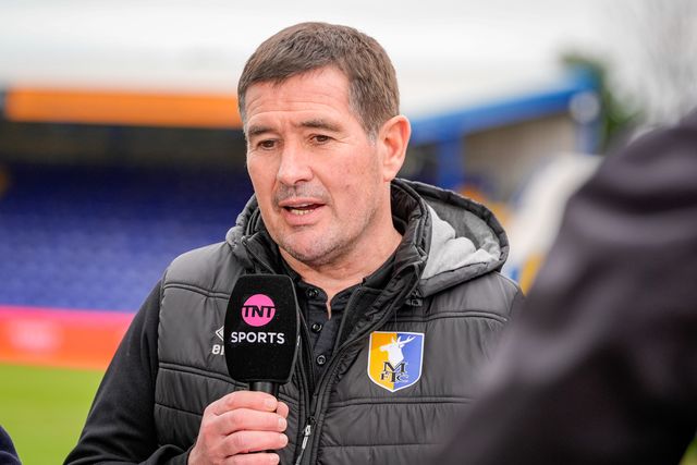 Nigel Clough manager of Mansfield Town in the manager post match interviews during the Emirates FA Cup fifth round match Mansfield Town vs Arsenal at One Call Stadium, Mansfield, United Kingdom on 07 March 2026

(Photo by Maynard Manyowa/News Images)