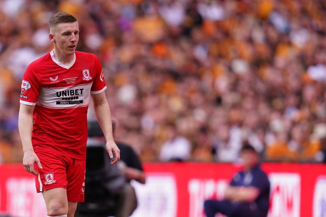 Matt Targett of Middlesbrough during the Sky Bet Championship Playoffs Final match Hull City vs Middlesbrough at Wembley Stadium, London, United Kingdom on 23 May 2026

(Photo by Harvey Murphy/News Images)