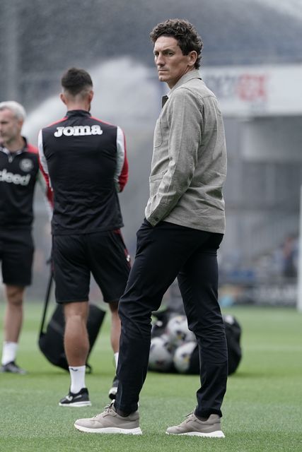 Keith Andrews manager of Brentford ahead of the Pre-season friendly match Queens Park Rangers vs Brentford at Kiyan Prince Foundation Stadium, London, United Kingdom, 2nd August 2025

(Photo by Harvey Murphy/News Images)