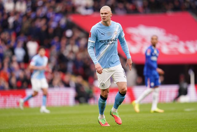 Erling Haaland of Manchester City during the Emirates FA Cup Final match Chelsea vs Manchester City at Wembley Stadium, London, United Kingdom on 16 May 2026

(Photo by Harvey Murphy/News Images)