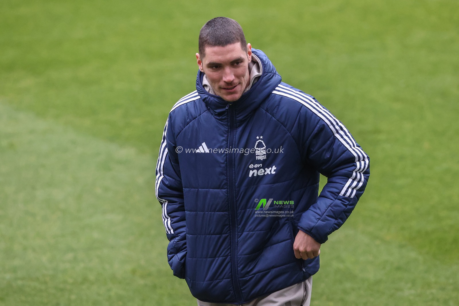 Nikola MilenkoviÄ‡ of Nottingham Forest arrives during the Premier League match Newcastle United vs Nottingham Forest at St. James's Park, Newcastle, United Kingdom, 23rd February 2025

(Photo by Alfie Cosgrove/News Images)