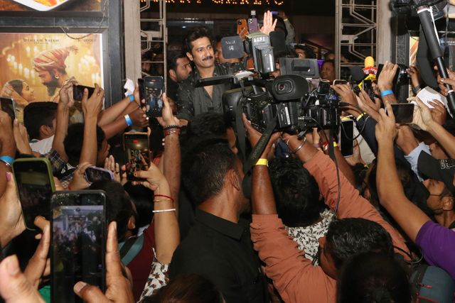 Bollywood actor Vicky Kaushal promoted his upcoming film Chhaava. Vicky played Maratha king Chatrapati Sambhaji Maharaj in the film, which is directed by Laxman Utekar and is slated for a February 14 release in Kolkata on February 7, 2025. Pictures by Debajyoti Chakraborty.(Photo: Debajyoti Chakraborty/News Images)
