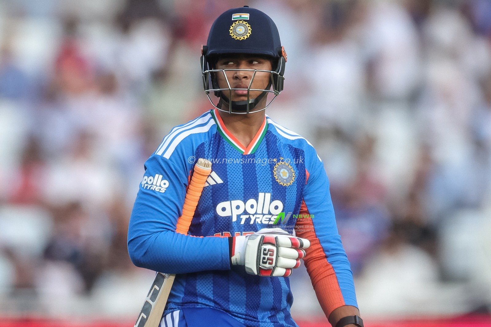 Vaibhav Sooryavanshi of India leaves the field of play after being dismissed during the Third Vitality T20 International match England vs India at Trent Bridge, Nottingham, United Kingdom on 07 July 2026

(Photo by Mark Cosgrove/News Images)