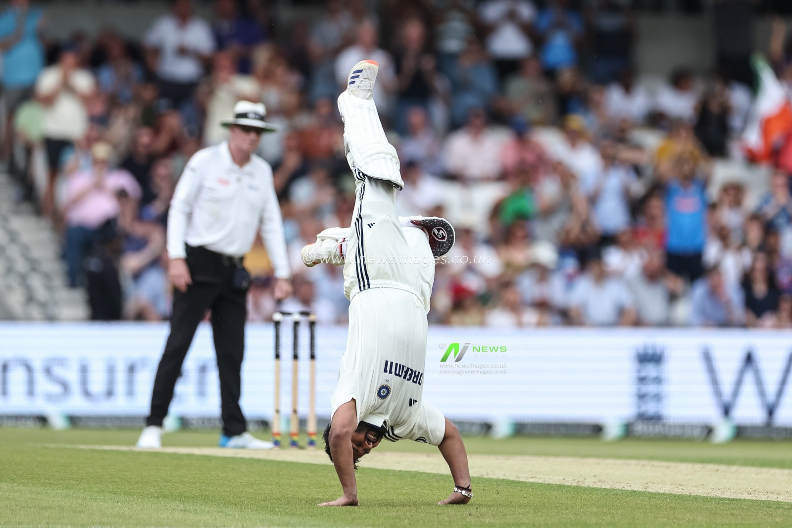 Rishabh Pant of India celebrates a century (100 runs)during the 1st Rothesay Test Match Day 2 England vs India at Headingley Cricket Ground, Leeds, United Kingdom, 21st June 2025

(Photo by Mark Cosgrove/News Images)
