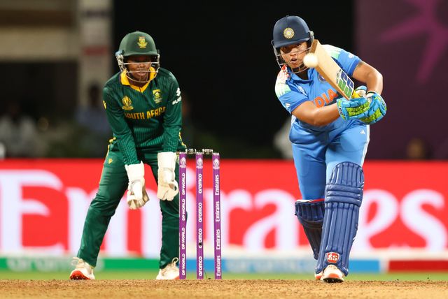 Richa Ghosh of India during the ICC Women's ODI Cricket World Cup Final 2025 session India Women vs South Africa Women at Dr. D.Y. Patil Sports Academy, Navi Mumbai, India, 2nd November 2025

(Photo by Shubhajit Roy Karmakar/News Images)